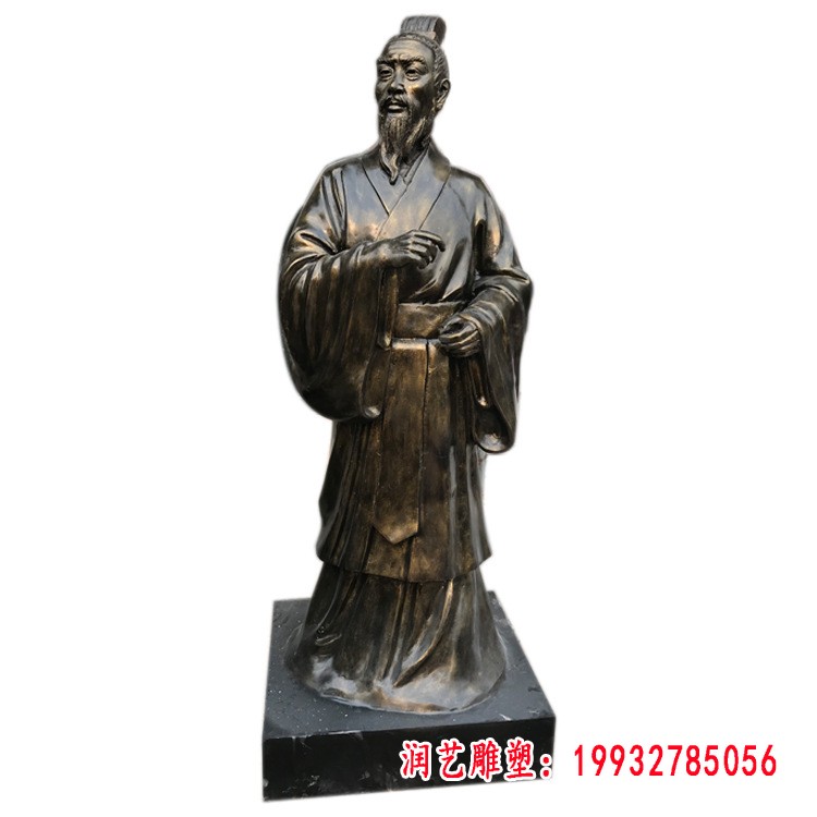 孟子铜雕，政治家