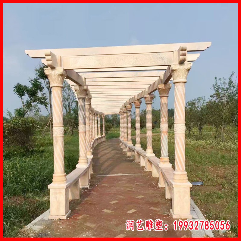 公园长廊石雕，景观石雕
