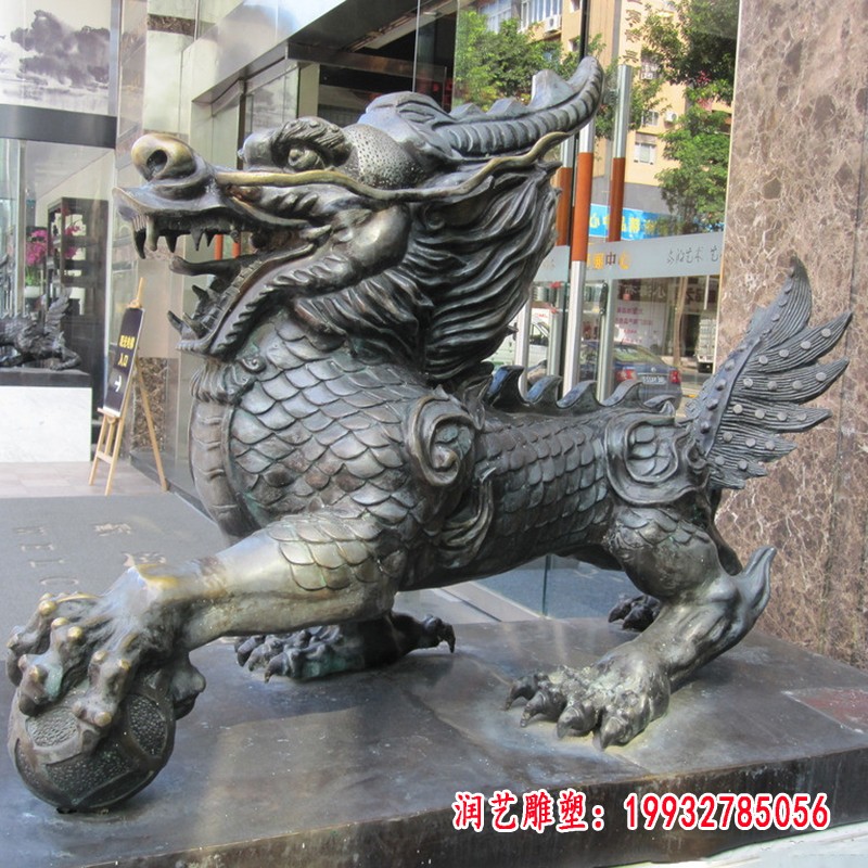 麒麟铜雕 (2)