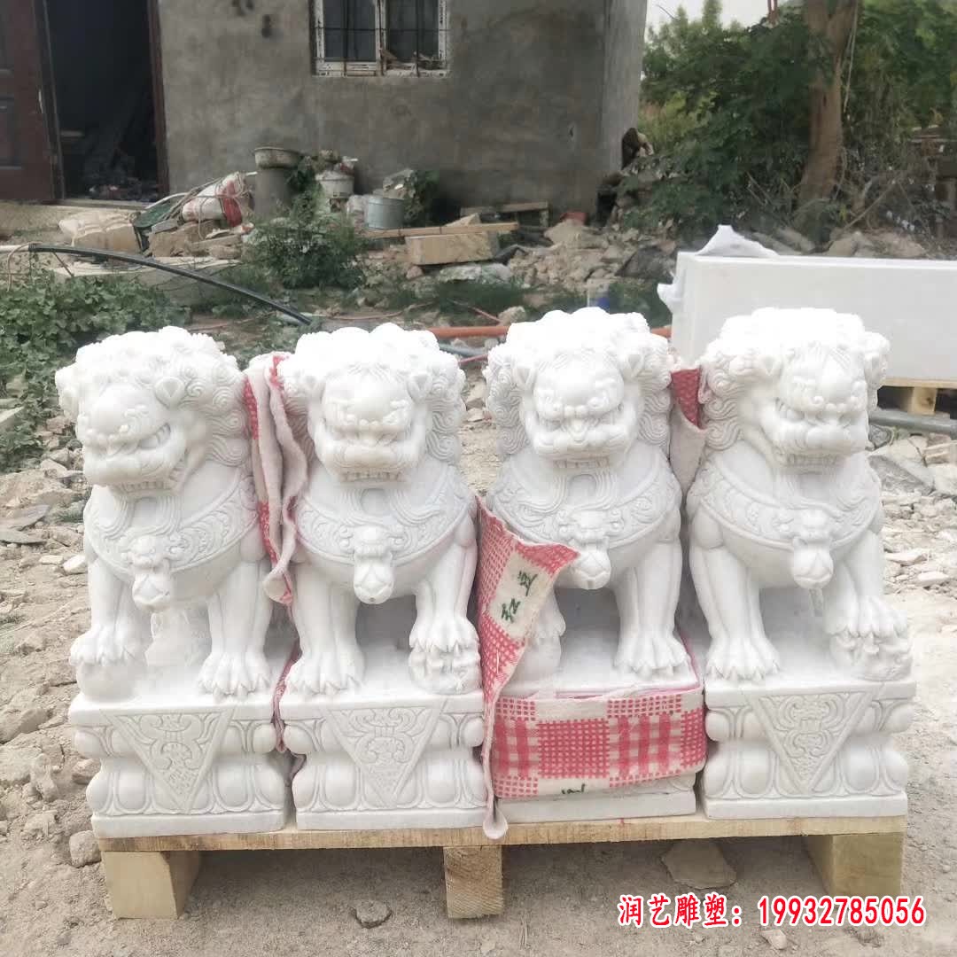 汉白玉狮子雕塑