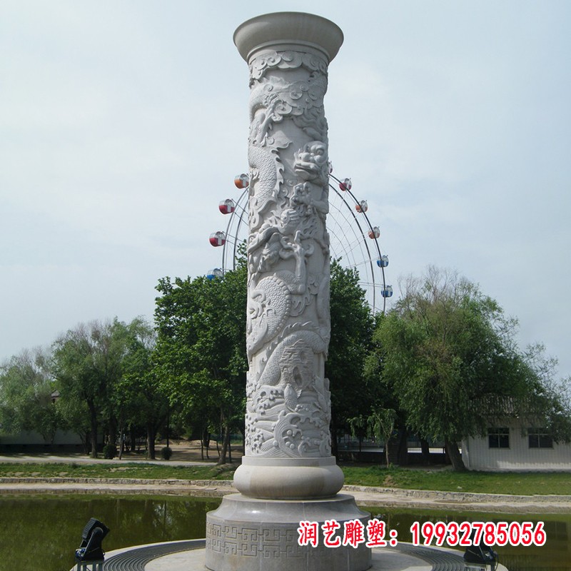 龙柱石雕 (2)