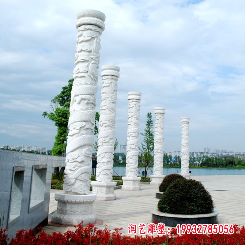 龙柱石雕 (1)