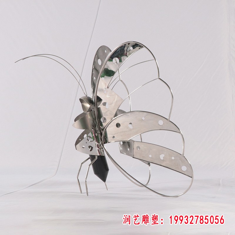 不锈钢蝴蝶雕塑 (1)