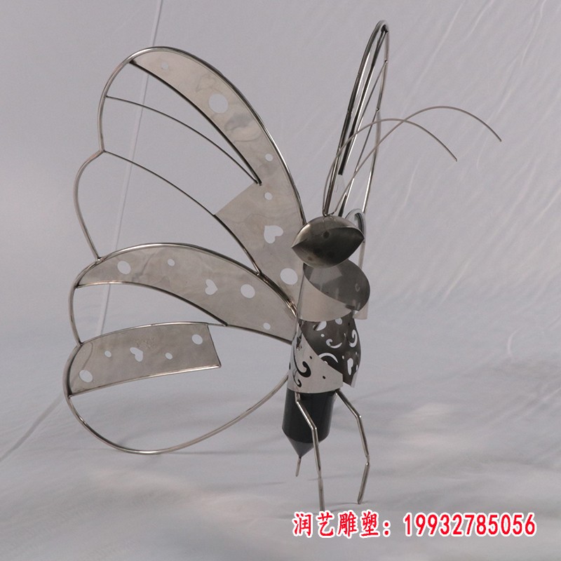 不锈钢蝴蝶镂空雕塑 (3)