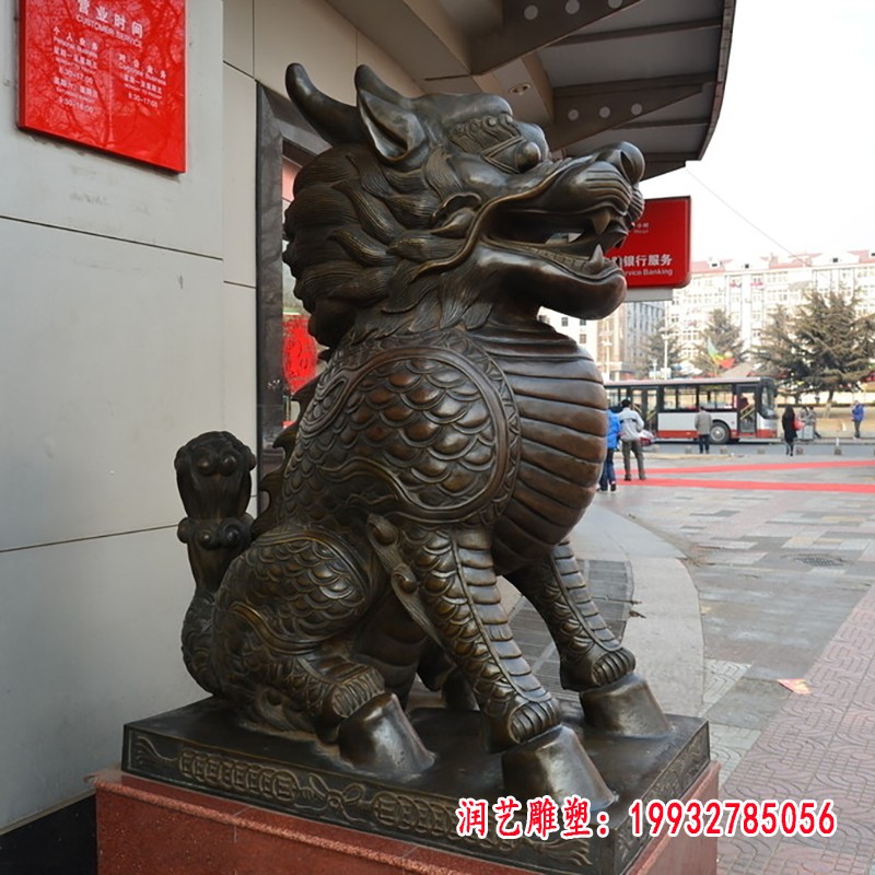 麒麟铜雕 (1)