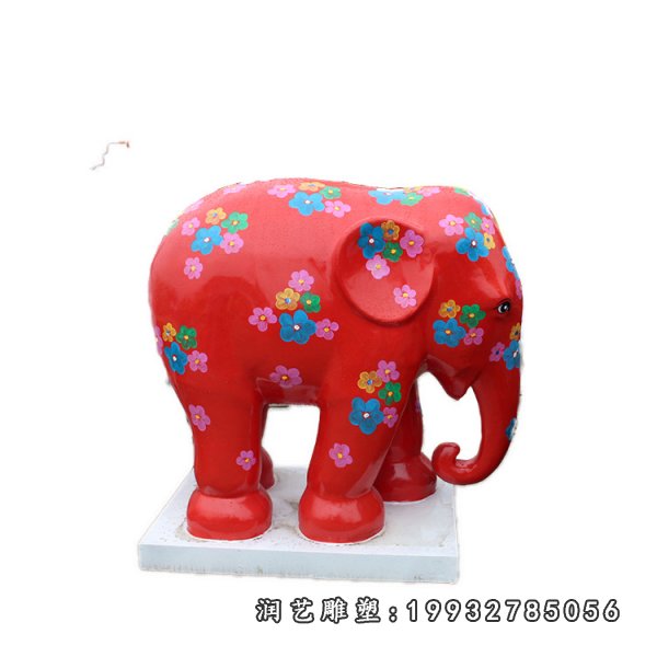 玻璃钢大象雕塑  (268)