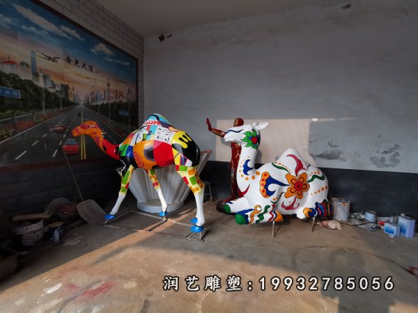 玻璃钢骆驼雕塑  (3)