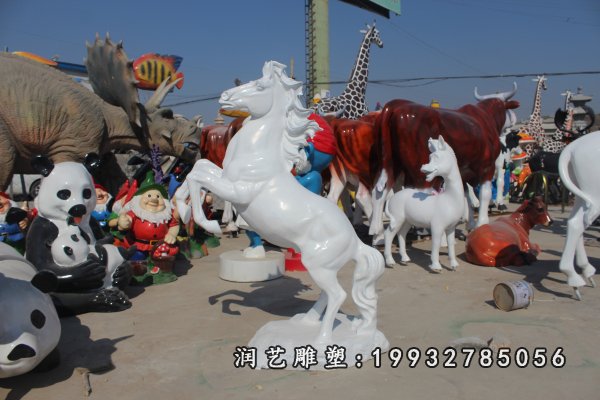 玻璃钢马雕塑  (12)