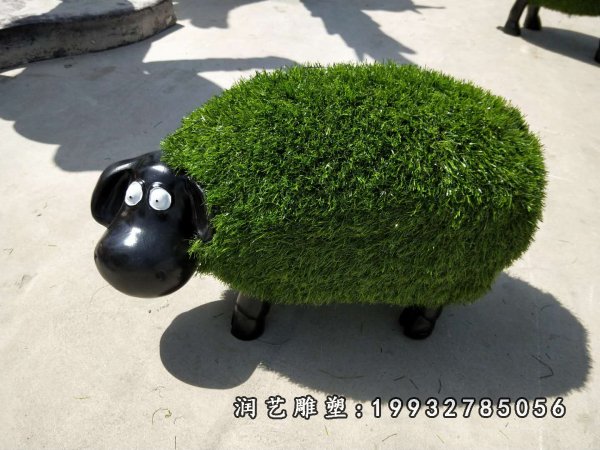 玻璃钢羊雕塑  (2)