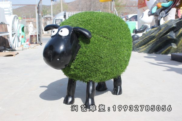 玻璃钢羊雕塑  (4)