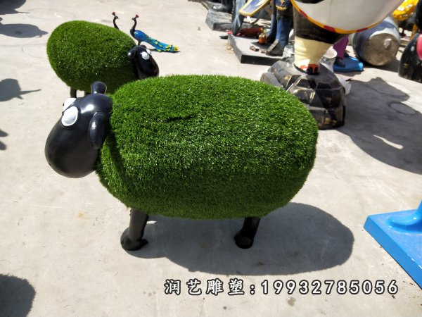 玻璃钢羊雕塑  (6)