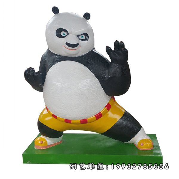 功夫熊猫玻璃钢雕塑  (62)