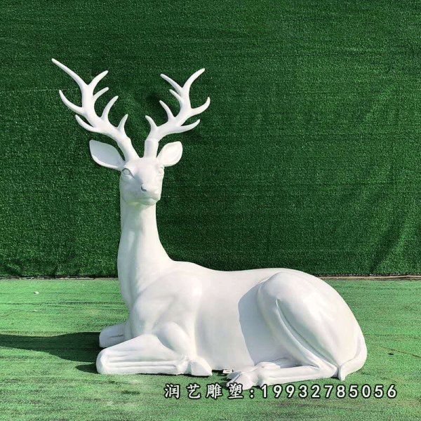 玻璃钢鹿雕塑  (1)