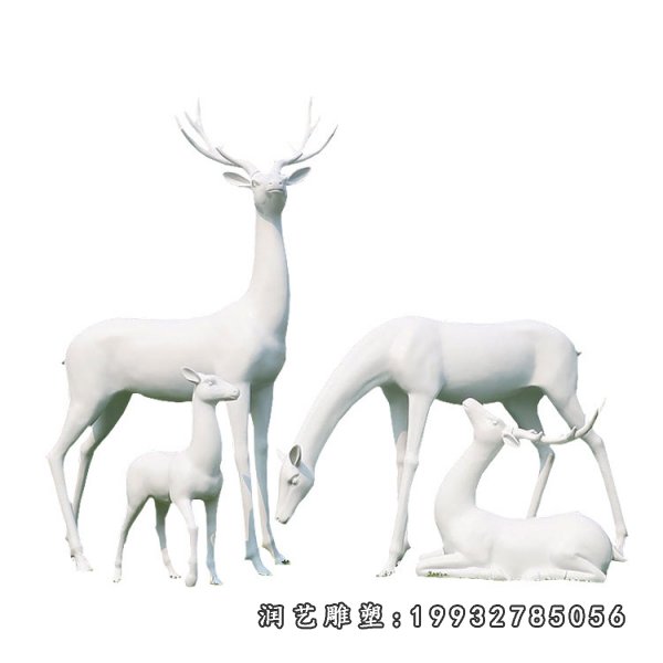 玻璃钢鹿雕塑  (3)