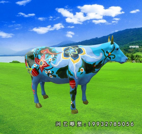 玻璃钢牛雕塑 (13)