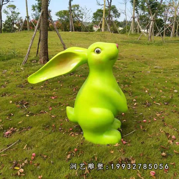 玻璃钢兔子雕塑 (10)