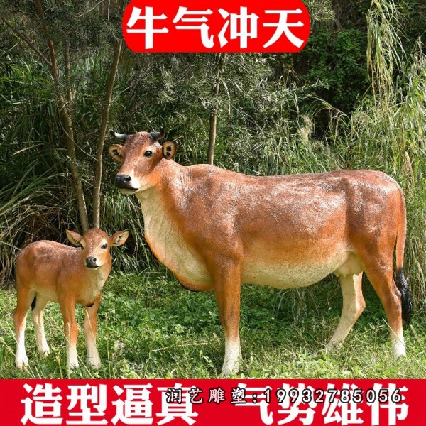 玻璃钢黄牛雕塑  (4)