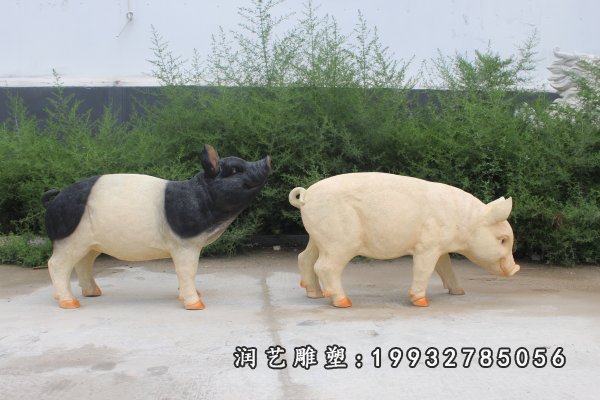 玻璃钢猪雕塑 (10)