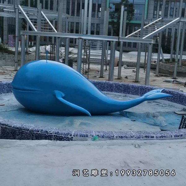 玻璃钢鲸鱼雕塑  (1)
