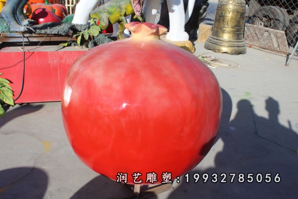 玻璃钢石榴雕塑  (1)