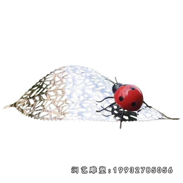 不锈钢瓢虫雕塑  (4)