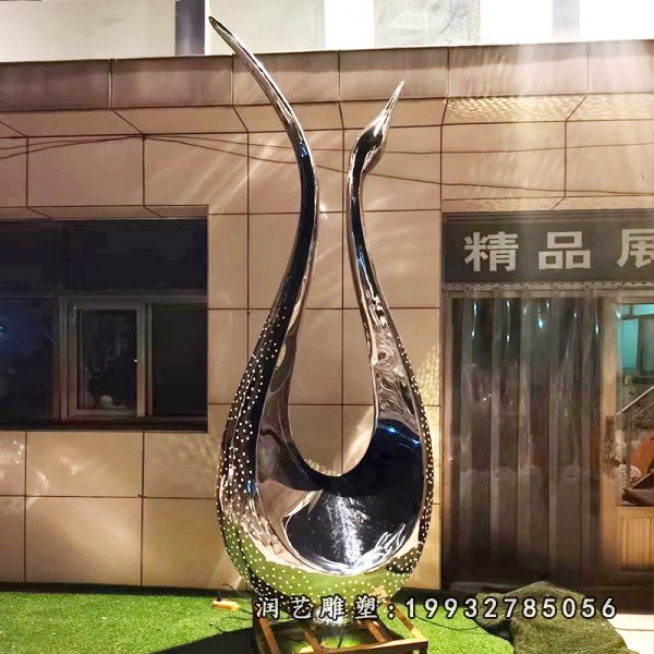 不锈钢翅膀雕塑  (5)
