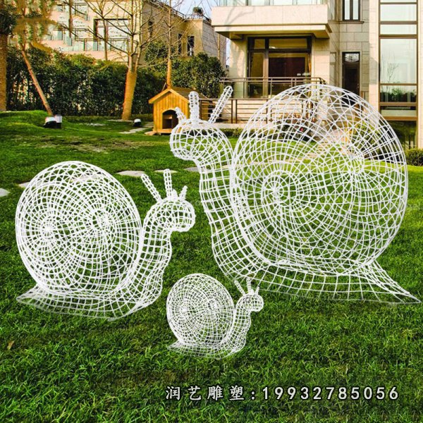 不锈钢蜗牛雕塑  (13)