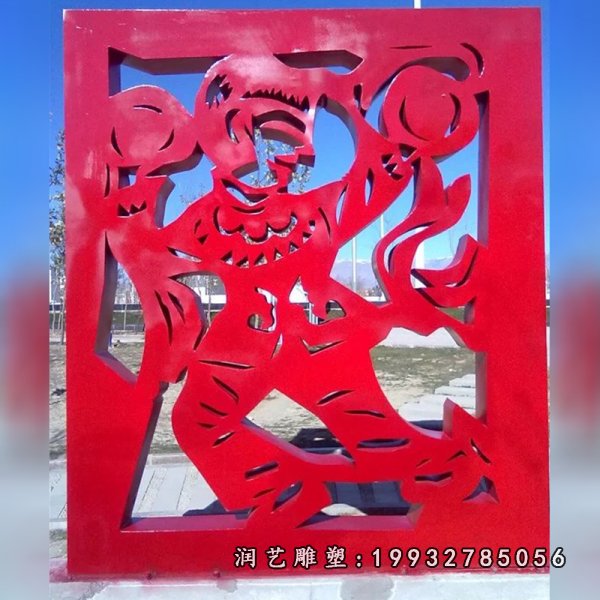 不锈钢剪纸雕塑 (17)