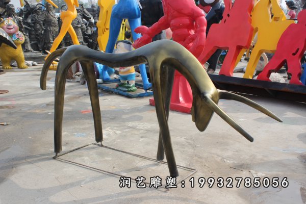 铜雕羊 (8)