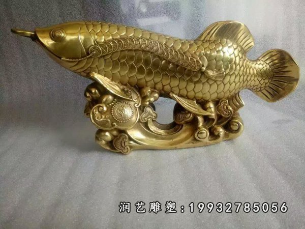 铜雕鱼 (6)