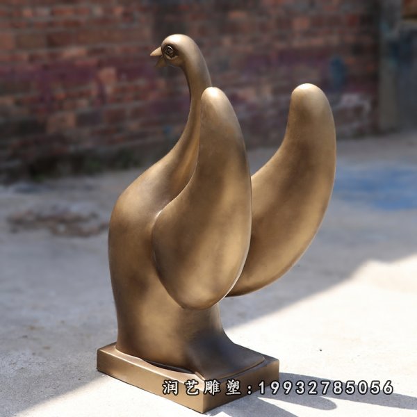 仙鹤铜雕 (5)