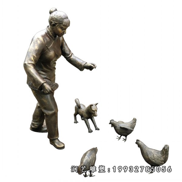 铜雕鸡  (6)