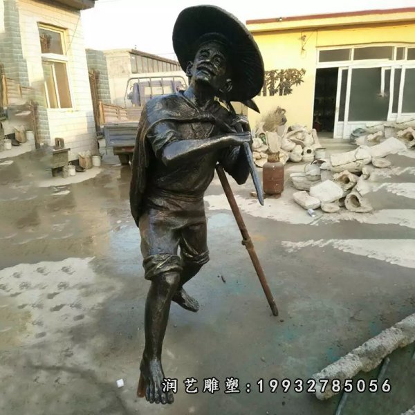 鱼文化铜雕 (1)