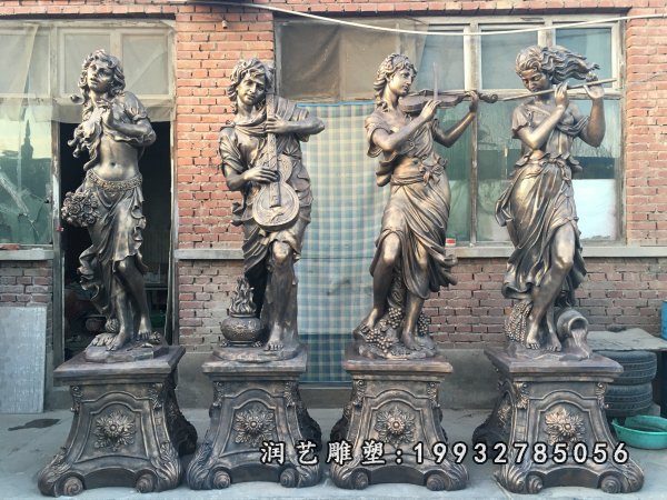 西方人物铜雕 (9)