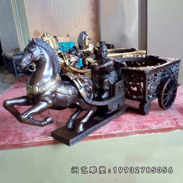 马车铜雕 (10)