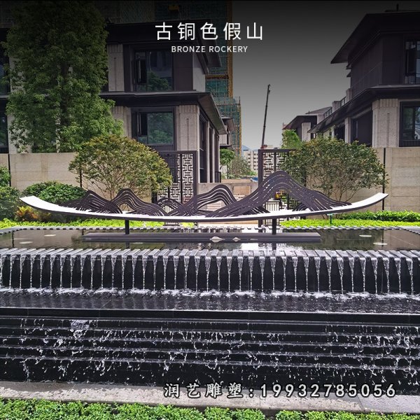 不锈钢假山雕塑 (11)