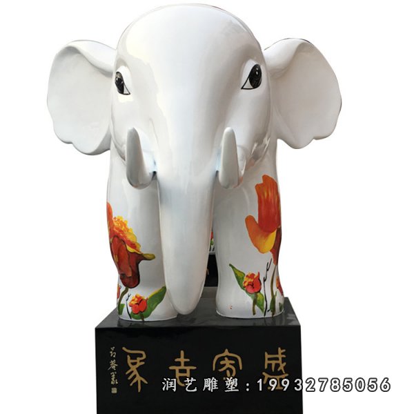 玻璃钢大象雕塑  (4)