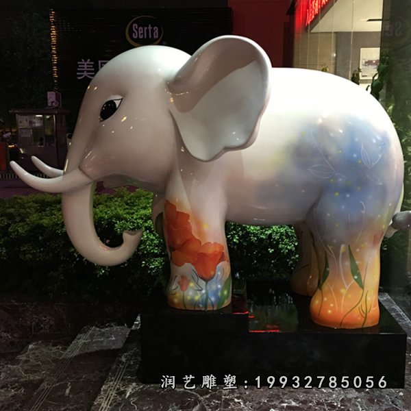 玻璃钢大象雕塑  (5)