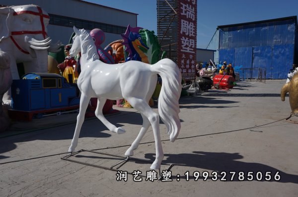 玻璃钢马雕塑  (10)