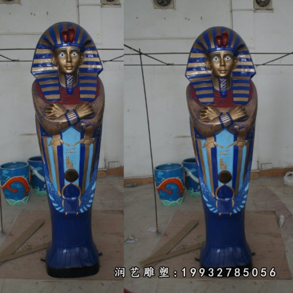 玻璃钢埃及人景观雕塑 (2)