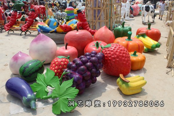 玻璃钢仿真水果雕塑  (2)