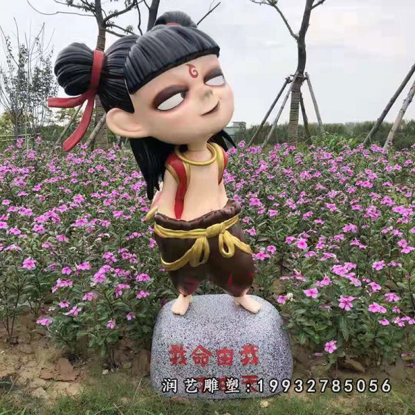 玻璃钢哪吒雕塑 (5)