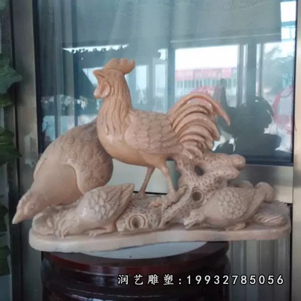鸡动物石雕 (7)