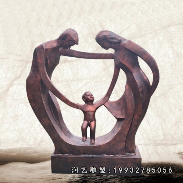 一家人铜雕 (51)