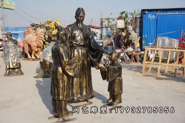 孔融让梨铜雕塑  (6)