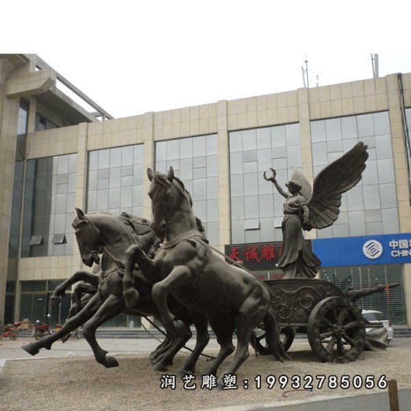 马车景观铜雕