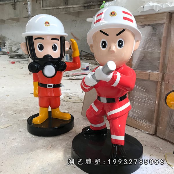 玻璃钢消防人物雕塑 (15)
