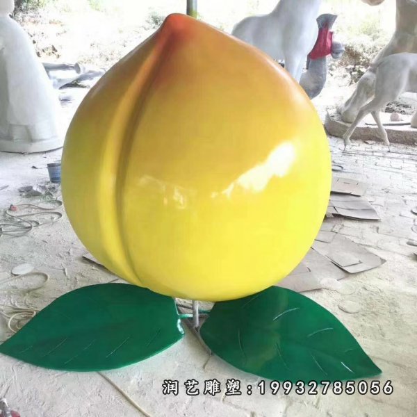 玻璃钢桃雕塑  (11)
