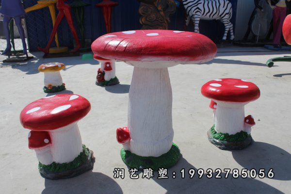 玻璃钢桌凳雕塑 (10)