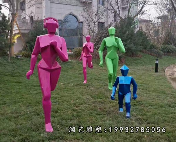 玻璃钢一家人雕塑 (10)